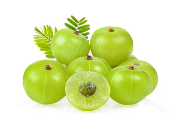 Indian Gooseberry on white background
