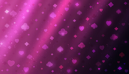 Abstract blurred poker playing cards background.