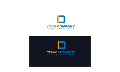 Letter Logo - D Letter Alphabet Logo Design Template for your business or service