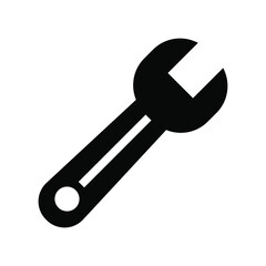Spanner icon vector graphic illustration