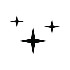 Sparkling icon vector graphic illustration