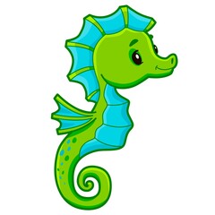 Cute Sea Horse cartoon