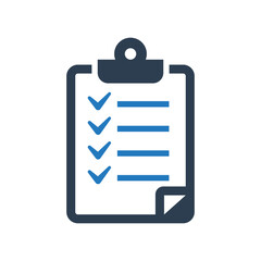 Checklist icon vector graphic illustration