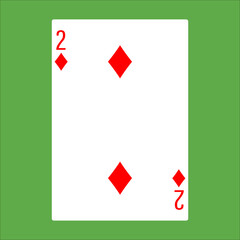 Illustration for diamond poker card