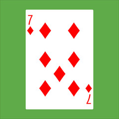 Illustration for diamond poker card