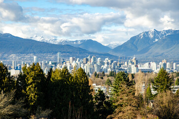 View of downtown Vancouver from Queen Elizabeth Park