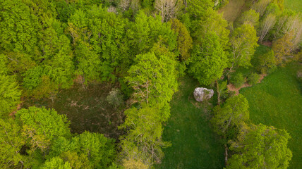 Pasiega Mountains in the north of Spain from a Drone view