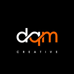 DQM Letter Initial Logo Design Template Vector Illustration