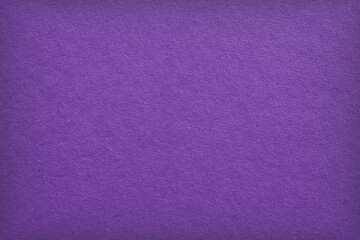 The surface of violet cardboard. Paper texture with cellulose fibers. Bright purple tinted...