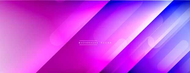 Fototapeta premium Dynamic lines abstract background. 3D shadow effects and fluid gradients. Modern overlapping forms