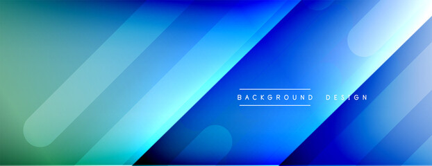 Dynamic lines abstract background. 3D shadow effects and fluid gradients. Modern overlapping forms