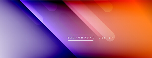 Dynamic lines abstract background. 3D shadow effects and fluid gradients. Modern overlapping forms