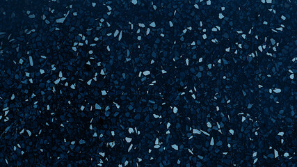 real blue terrazzo texture background. dark blue stone with white and cyan fragment background....