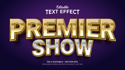 Text Effects, 3d Editable Text Style - Premier Show - obrazy, fototapety, plakaty
