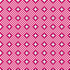 Abstract Cross Pattern generative computational art illustration