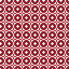 Abstract Cross Pattern generative computational art illustration