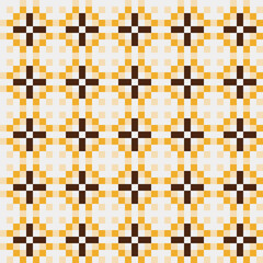 Abstract Cross Pattern generative computational art illustration