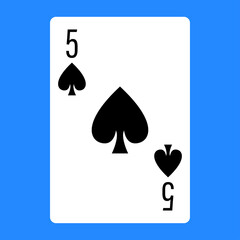 Illustration for spade poker card