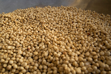grains in a basket at home