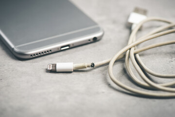 damaged charger cable