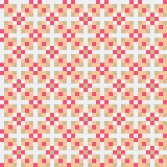 Fototapeta premium Abstract Cross Pattern generative computational art illustration