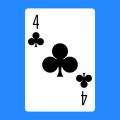 Illustration for club poker card