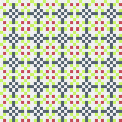 Fototapeta premium Abstract Cross Pattern generative computational art illustration