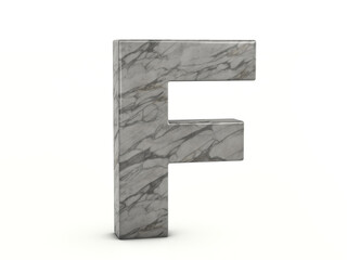 Marble letter F