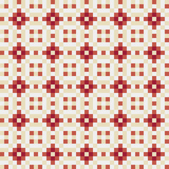 Abstract Cross Pattern generative computational art illustration