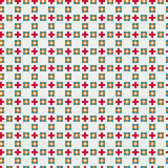 Abstract Cross Pattern generative computational art illustration