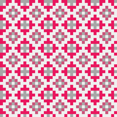 Abstract Cross Pattern generative computational art illustration