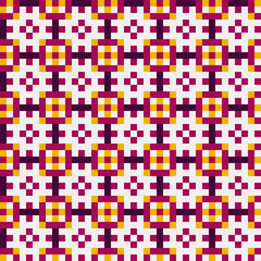 Abstract Cross Pattern generative computational art illustration