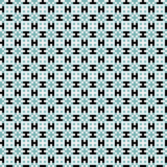 Fototapeta premium Abstract Cross Pattern generative computational art illustration