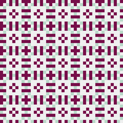 Fototapeta premium Abstract Cross Pattern generative computational art illustration