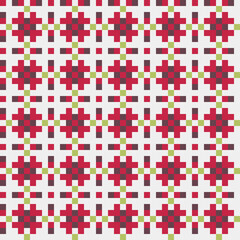 Abstract Cross Pattern generative computational art illustration