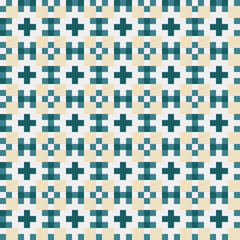 Abstract Cross Pattern generative computational art illustration