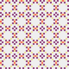 Abstract Cross Pattern generative computational art illustration