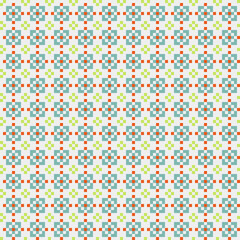 Abstract Cross Pattern generative computational art illustration