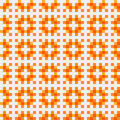 Fototapeta premium Abstract Cross Pattern generative computational art illustration