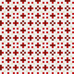 Fototapeta premium Abstract Cross Pattern generative computational art illustration