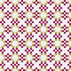 Fototapeta premium Abstract Cross Pattern generative computational art illustration