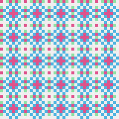 Abstract Cross Pattern generative computational art illustration