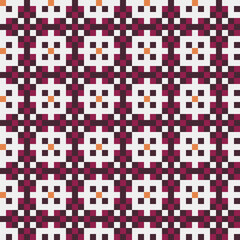 Fototapeta premium Abstract Cross Pattern generative computational art illustration