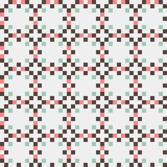 Abstract Cross Pattern generative computational art illustration