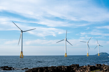 Wind generator turbine built on the sea