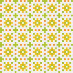 Abstract Cross Pattern generative computational art illustration