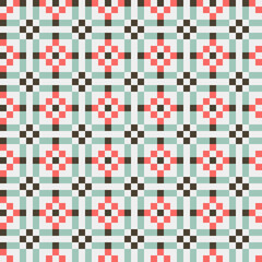 Fototapeta premium Abstract Cross Pattern generative computational art illustration