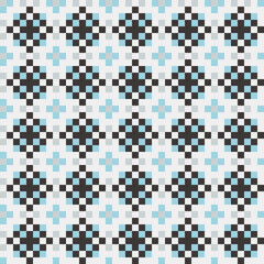 Fototapeta premium Abstract Cross Pattern generative computational art illustration