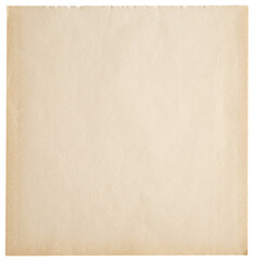Old vintage rustic brown paper texture background on white background