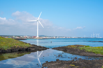 Wind generator turbine built on the sea